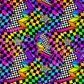 Printed Vinyl - Rainbow Checkers Bolts