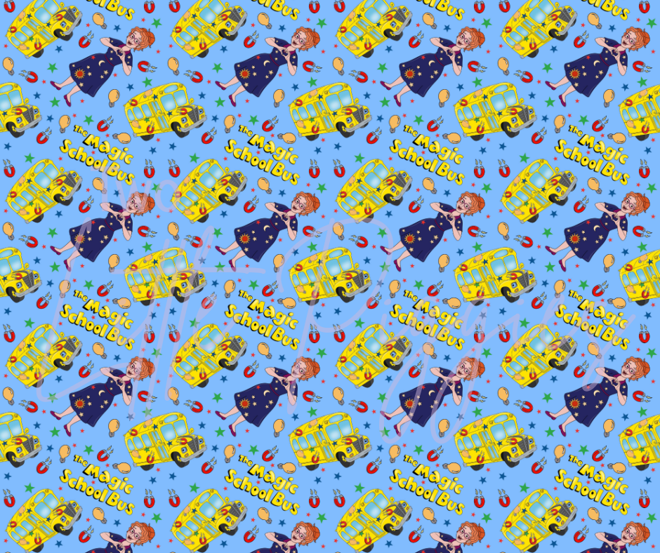 Printed Vinyl - 90's - Magic Schoolbus