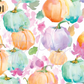 Printed Vinyl - Watercolor Pumpkin