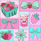 Printed Vinyl - Patchwork - Strawberry Jam