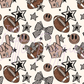Printed Vinyl - Checkered Football