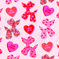 Printed Vinyl - Valentine - Balloon Dogs