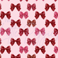 Printed Vinyl - Pink Glitter Bows