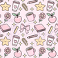 Printed Vinyl - Back to School - Pastel School Supplies