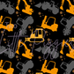 Printed Vinyl - Excavator