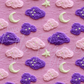 Printed Vinyl - Embroidered Clouds