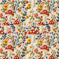 Printed Vinyl - Embroidered Mushrooms