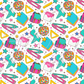 Printed Vinyl - Back to School - Disco Apple