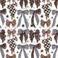 Printed Vinyl - Leopard and Checkered Bows