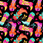 Printed Vinyl - Neon Cowgirl Boots
