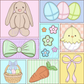Printed Vinyl - Patchwork - Easter Bunny
