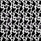 Printed Vinyl - Black Cow Print