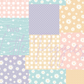 Printed Vinyl - Pastel Patchwork
