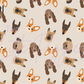 Printed Vinyl - Cute Dogs