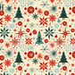 Printed Vinyl - 50s Christmas