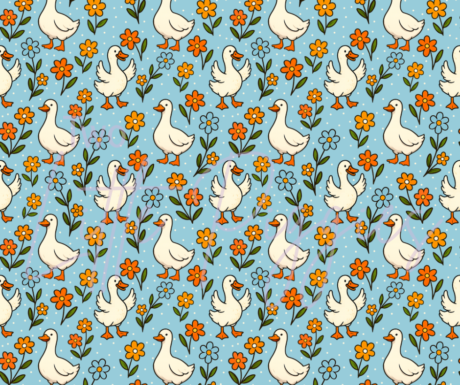 Printed Vinyl - Blue Silly Goose