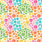 Printed Vinyl - Rainbow Flowers