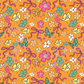 Printed Vinyl - Orange Boho Flowers