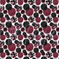 Printed Vinyl - Cheer - Burgundy, White and Black