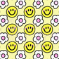 Printed Vinyl - Cutesy Smiles and Daisies