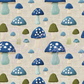 Printed Vinyl - Embroidered Mushrooms