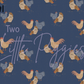 Printed Vinyl - Happy Chickens