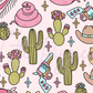Printed Vinyl - Cutesy Cowgirl