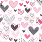 Printed Vinyl - Valentine Hearts