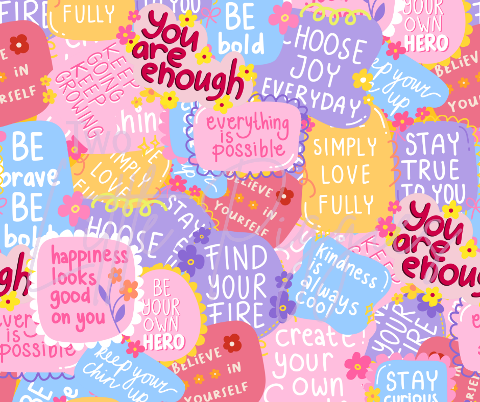 Printed Vinyl - Positivity Stickers