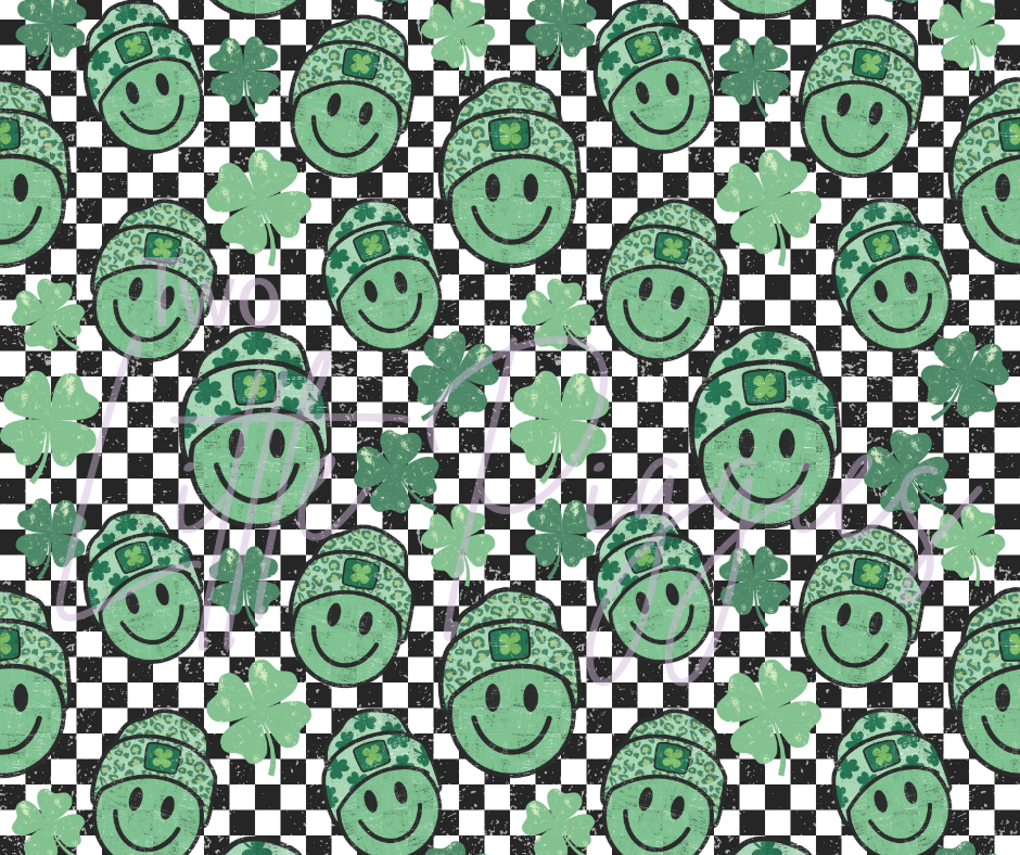 Printed Vinyl - Clover Smiley