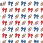 Printed Vinyl - Football and Bows