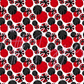 Printed Vinyl - Cheer - Red and Black