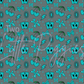 Printed Vinyl - Western Teal Crackle
