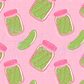 Printed Vinyl -Pickle Me Pink