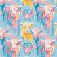 Printed Vinyl - Pastel Highland Cow