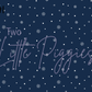 Printed Vinyl - Christmas - Navy and Berry