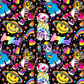 Printed Vinyl - 90's - Lisa Frank - Black