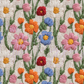 Printed Vinyl - Embroidered Flowers