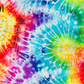 Printed Vinyl - Rainbow Tie Dye