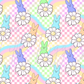 Printed Vinyl - Checkered Candy Bunny
