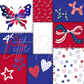 Printed Vinyl - Patchwork - 4th of July