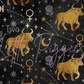 Printed Vinyl - Taurus - Black and Gold