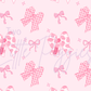 Printed Vinyl - Pink Western Bows
