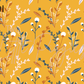Printed Vinyl - Blue Mustard Floral