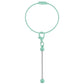 Keychain Cable Loop with Beadable Bar and Screw Lock (3pc)