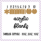 Acrylic Blank - Stanley Topper (3pc)