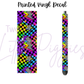 Printed Vinyl - Rainbow Checkers Bolts