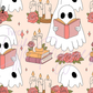 Printed Vinyl - Girl Ghosts and Books