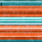Printed Vinyl - Orange Turquoise Aztec
