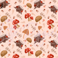 Printed Vinyl - Autumn Mushrooms